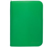 Vivid 4 Pocket Zippered Pro Binder - Green