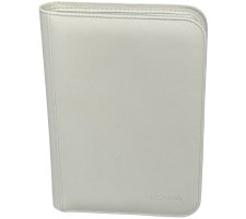 Vivid 4 Pocket Zippered Pro Binder - White