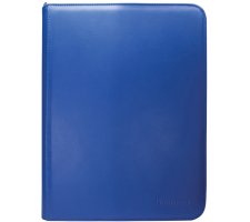 Vivid 9 Pocket Zippered Pro Binder - Blue