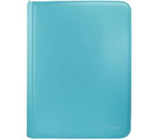 Vivid 9 Pocket Zippered Pro Binder - Light Blue