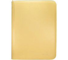 Vivid 9 Pocket Zippered Pro Binder - Yellow