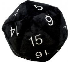 Jumbo D20 Plush Black