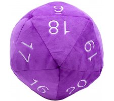 Jumbo D20 Plush Purple