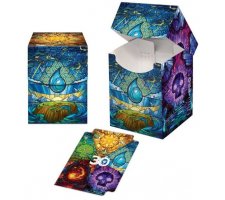 Deckbox + Sleeves 30th Anniversary - Glass Stained Mana Symbols & L'il Giri