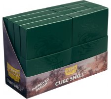 Dragon Shield Cube Shell Forest Green (8 pieces)