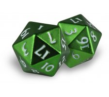 Dice Set D20 Heavy Metal: Green (2 pieces)