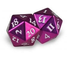 Dice Set D20 Heavy Metal: Purple (2 pieces)