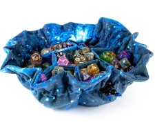 FanRoll - Velvet Compartment Dice Bag: Nebula