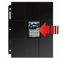 18 Pocket Pages Side Loading Black (50 stuks)