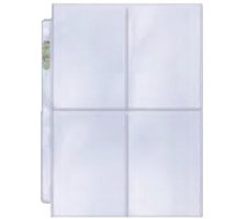 4 Pocket Pages Top Loading Clear Platinum (100 pieces)