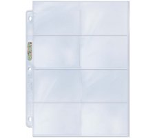 8 Pocket Pages Top Loading Clear Platinum (100 stuks)