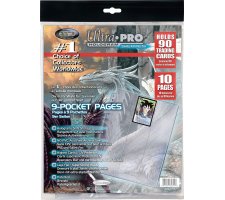 9 Pocket Pages Top Loading Clear Platinum (10 pcs)