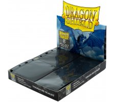Dragon Shield 8 Pocket Pages Side Loading Black (50 pieces)
