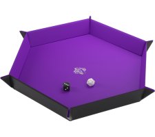 Gamegenic - Magnetic Dice Tray Hexagonal: Black/Purple