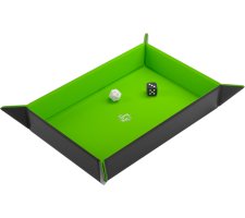 Gamegenic - Magnetic Dice Tray Rectangular: Black/Green