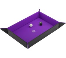 Gamegenic - Magnetic Dice Tray Rectangular: Black/Purple