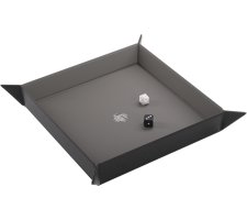 Gamegenic - Magnetic Dice Tray Square: Black/Gray