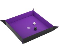 Gamegenic - Magnetic Dice Tray Square: Black/Purple