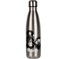 Konix Dungeons and Dragons - Thermo Water Bottle: Silver Logo