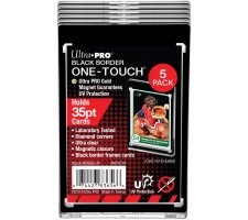 ONE-TOUCH Black Border Magnetic Card Holder 5 pack (35 pt)