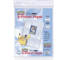 Pokemon 9 Pocket Pages Top Loading Clear (10 pcs)