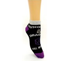 Dungeons and Dragons - Medium Roll Initiative Socks: Purple (maat 34/44)