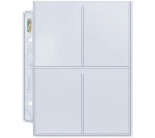 Ultra Pro - Premium Series 4 Pocket Mini Album Pages (100 stuks)