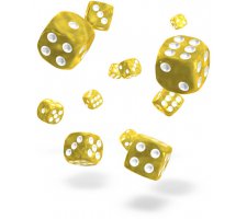 Oakie Doakie Dice Set D6 Marble: Yellow (36 stuks)