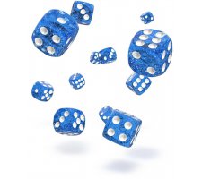 Oakie Doakie Dice Set D6 Speckled: Blue (36 stuks)