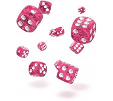 Oakie Doakie Dice Set D6 Speckled: Pink (36 stuks)