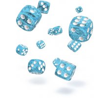 Oakie Doakie Dice Set D6 Speckled: Light Blue (36 stuks)