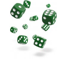 Oakie Doakie Dice Set D6 Solid: Green (36 pieces)