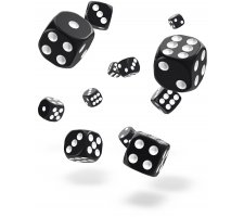 Oakie Doakie Dice Set D6 Solid: Black (36 stuks)