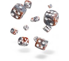 Oakie Doakie Dice Set D6 Gemidice: Silver-Rust (36 stuks)