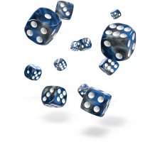 Oakie Doakie Dice Set D6 Gemidice: Liquid Steel (36 stuks)