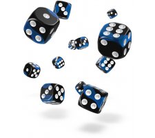 Oakie Doakie Dice Set D6 Glow in the Dark: Deep Ocean (36 pieces)