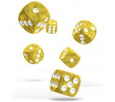 Oakie Doakie Dice Set D6 Marble: Yellow (12 pieces)