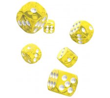 Oakie Doakie Dice Set D6 Translucent: Yellow (12 stuks)