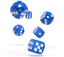 Oakie Doakie Dice Set D6 Speckled: Blue (12 stuks)