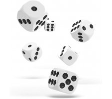 Oakie Doakie Dice Set D6 Solid: White (12 stuks)