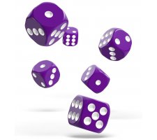 Oakie Doakie Dice Set D6 Solid: Purple (12 stuks)