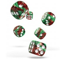 Oakie Doakie Dice Set D6 Gemidice: Bloody Jungle (12 pieces)