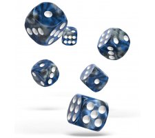 Oakie Doakie Dice Set D6 Gemidice: Liquid Steel (12 pieces)