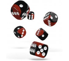 Oakie Doakie Dice Set D6 Glow in the Dark: Lava (12 stuks)