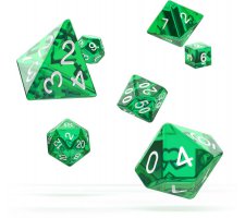 Oakie Doakie Dice Set RPG Translucent: Green (7 stuks)