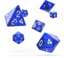 Oakie Doakie Dice Set RPG Translucent: Blue (7 stuks)