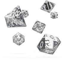 Oakie Doakie Dice Set RPG Translucent: Clear (7 pieces)