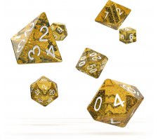 Oakie Doakie Dice Set RPG Speckled: Orange (7 pieces)