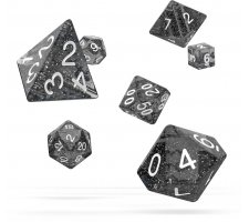 Oakie Doakie Dice Set RPG Speckled: Black (7 pieces)