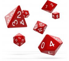 Oakie Doakie Dice Set RPG Solid: Red (7 stuks)